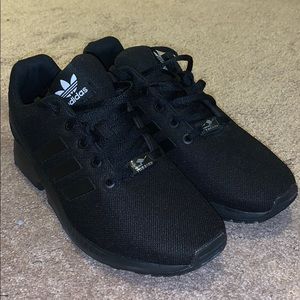 Black Ortholite Juniors Adidas ZX Flux